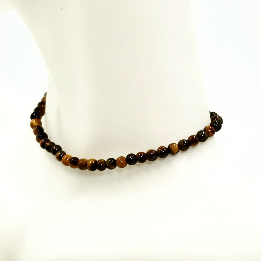 Tiger Eye Bead Bracelet 4mm - Bracelet