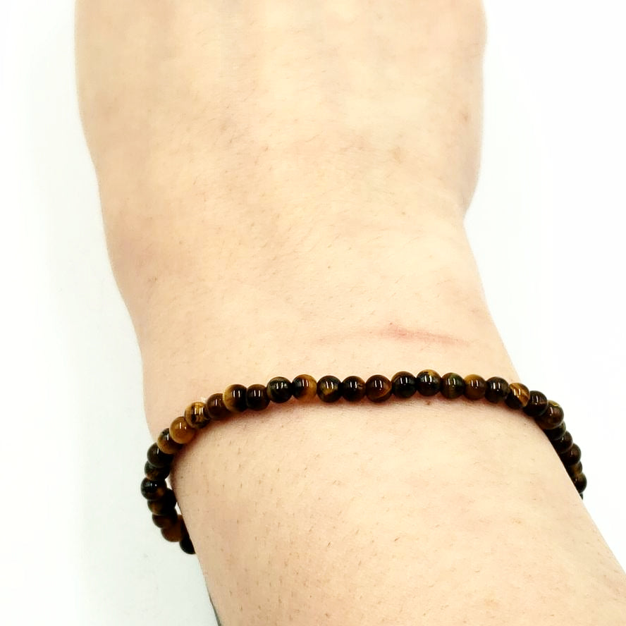 Tiger Eye Bead Bracelet 4mm - Bracelet