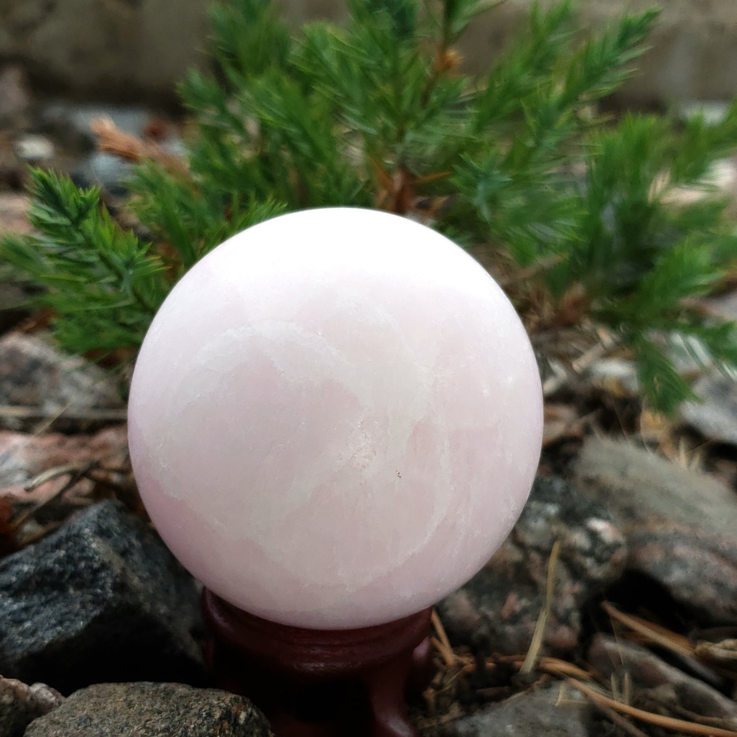 Pink Aragonite Sphere 48mm 144g - Spheres