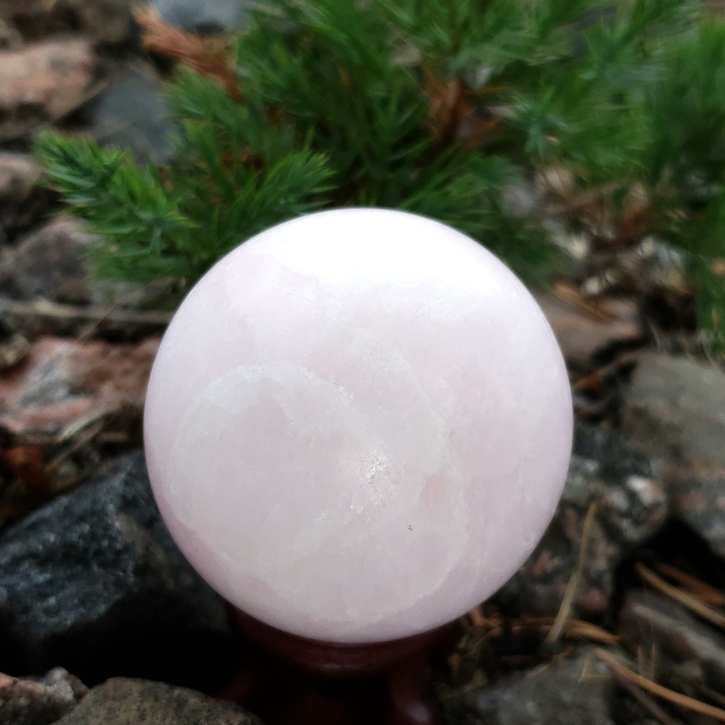 Pink Aragonite Sphere 48mm 144g - Spheres