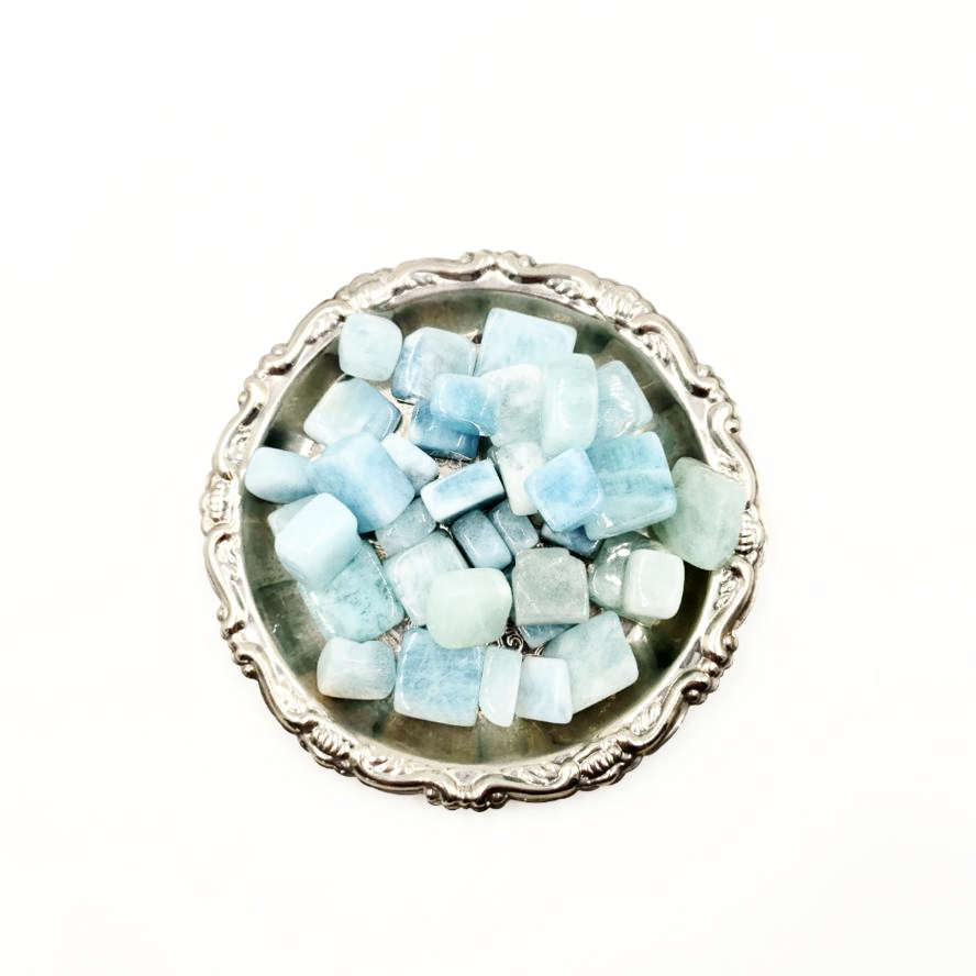 Aquamarine Tumbled Stone Small - Tumbled Stones