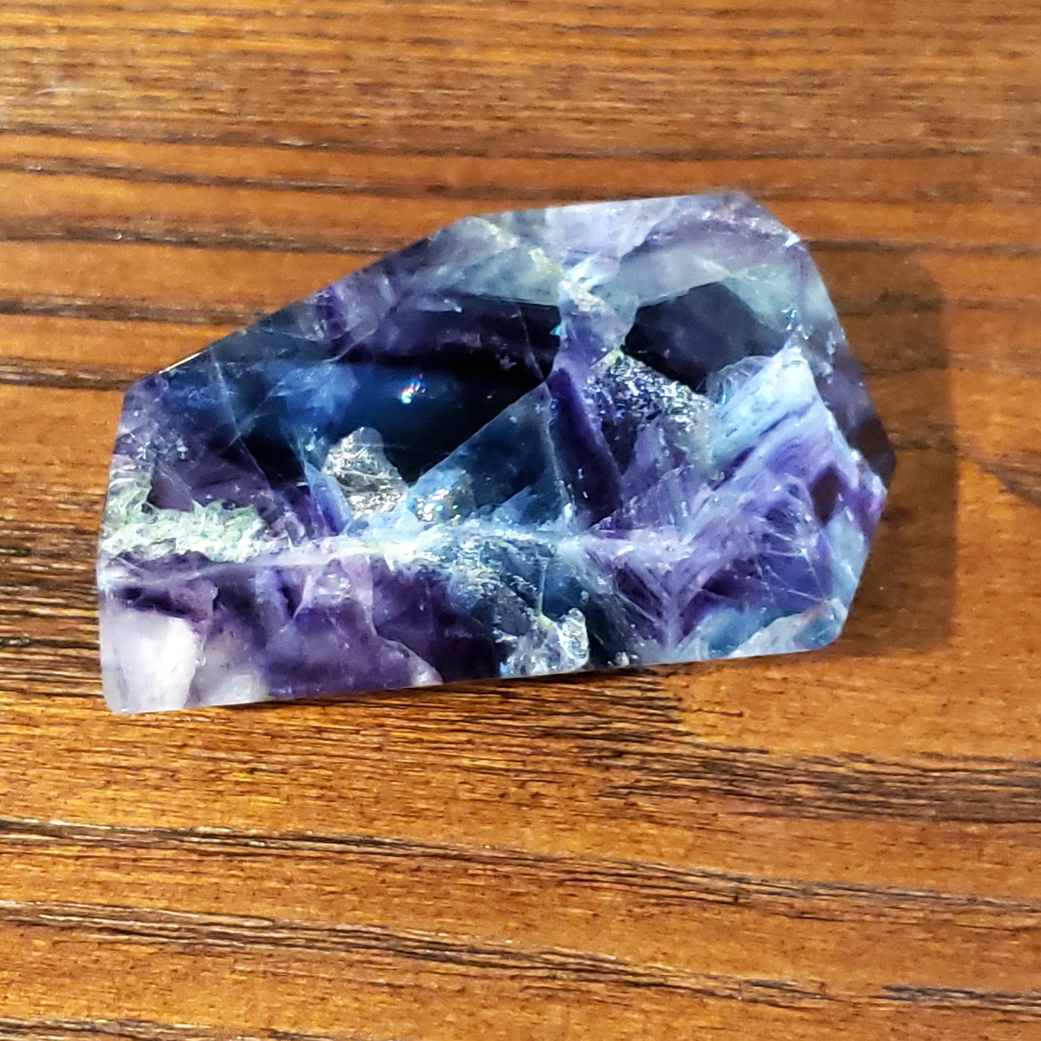 Rainbow Fluorite Free-Form Crystal Stone 7oz 3" - Crystal/Stone Decor