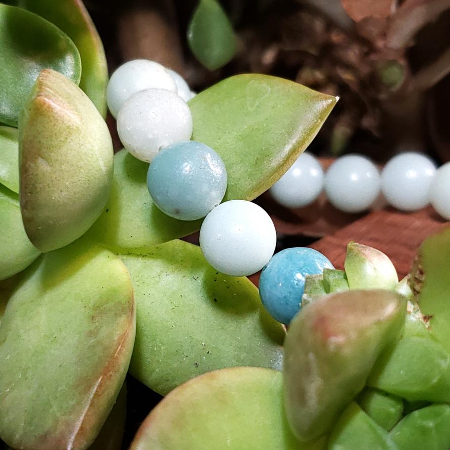 Caribbean Calcite Bead Bracelet 10mm 7" - Elevated Metaphysical