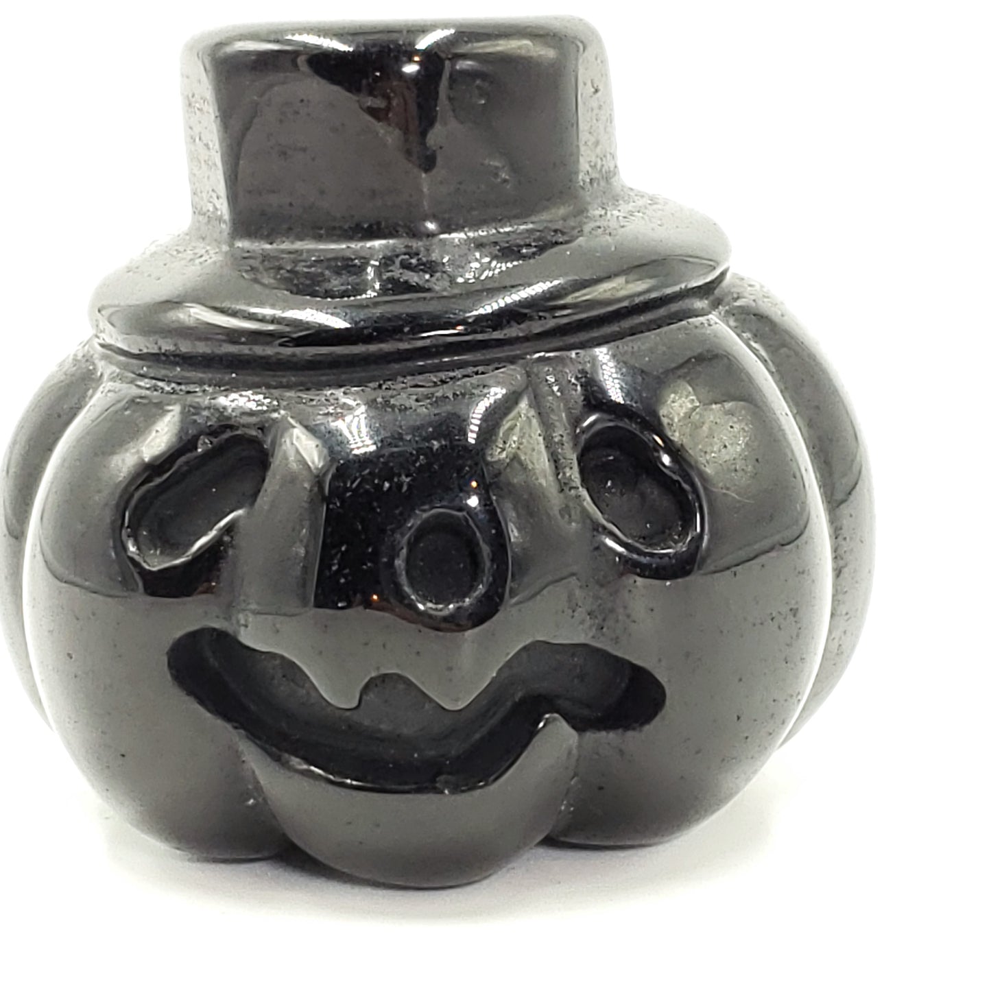 Black Obsidian Pumpkin Carving Figurine 66mm 2.6" - Figurine