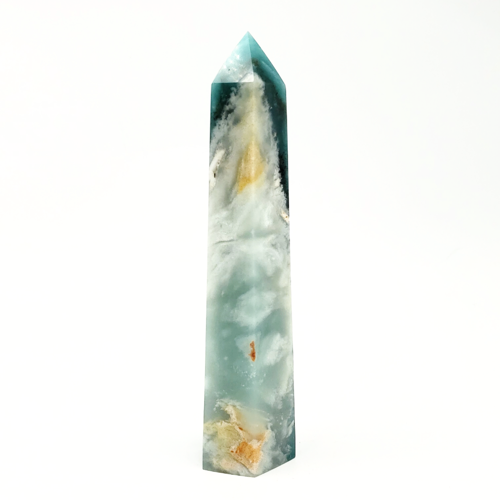Caribbean Calcite Tower Caribbean Calcite Point 160mm 6.3" - Crystal/Stone Decor