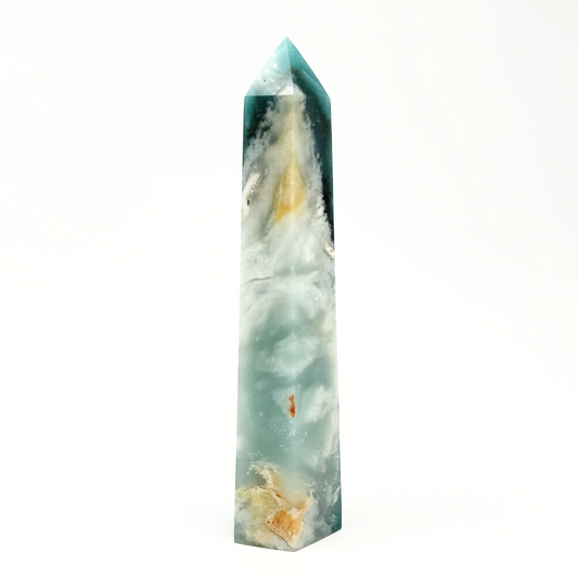 Caribbean Calcite Tower Caribbean Calcite Point 160mm 6.3" - Crystal/Stone Decor