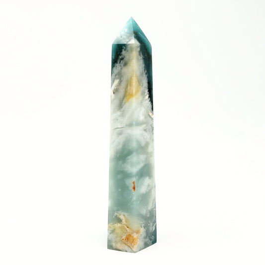 Caribbean Calcite Tower Caribbean Calcite Point 160mm 6.3" - Crystal/Stone Decor
