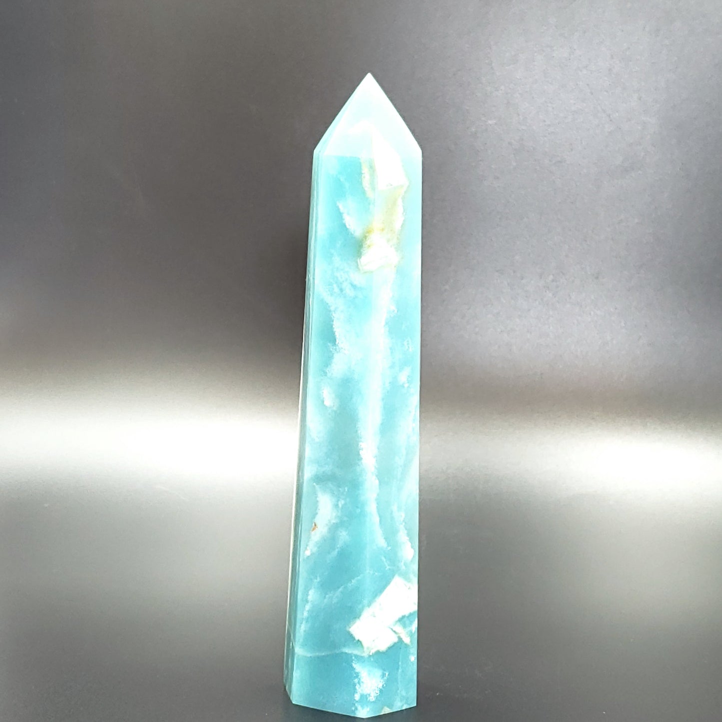 Caribbean Calcite Tower Caribbean Calcite Point 160mm 6.3" - Crystal/Stone Decor