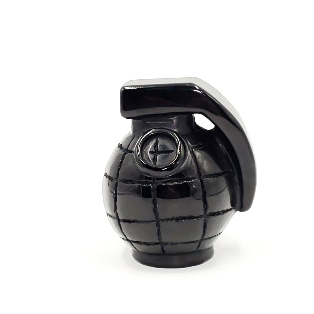 Black Obsidian Grenade Carving Figurine 310g 80mm - Figurine
