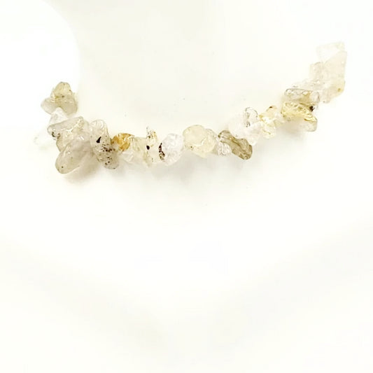 Rutilated Quartz Chip Bracelet - Bracelet