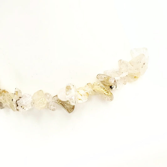 Rutilated Quartz Chip Bracelet - Bracelet