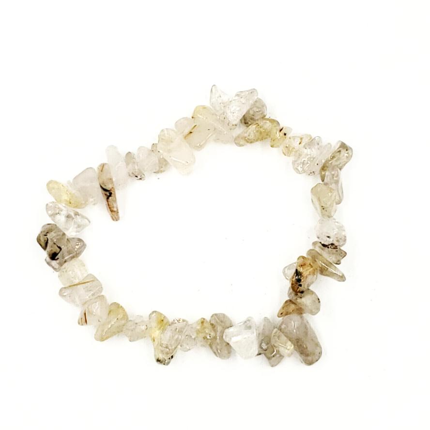 Rutilated Quartz Chip Bracelet - Bracelet