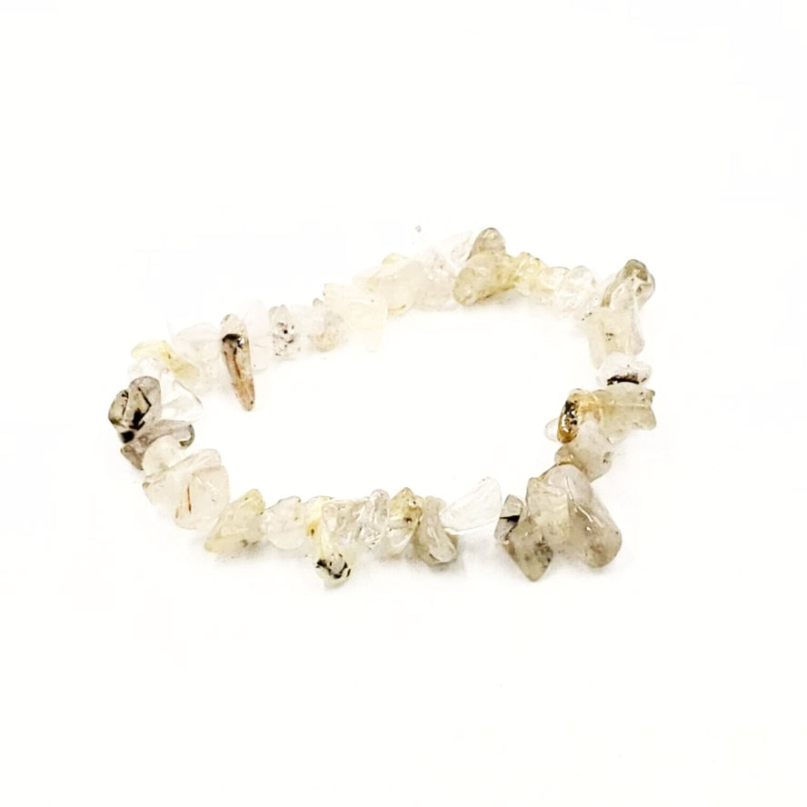 Rutilated Quartz Chip Bracelet - Bracelet