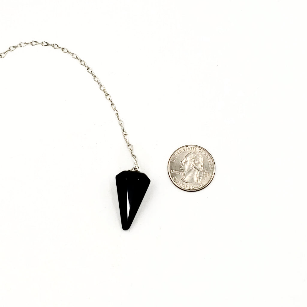 Black Obsidian Pendulum Polished - Pendulums