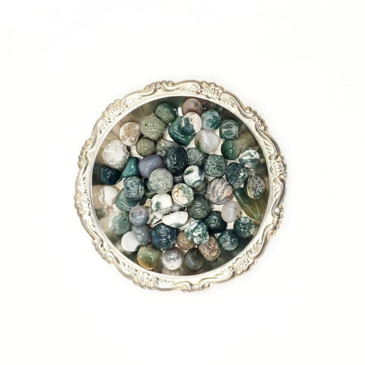 Moss Agate Chips - Elevated Metaphysical