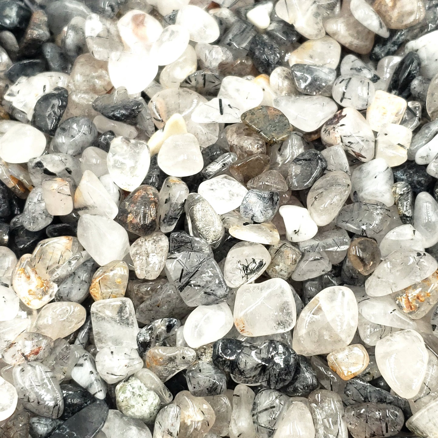 Tourmalinated Quartz Chips Tourmalated Quartz Chips