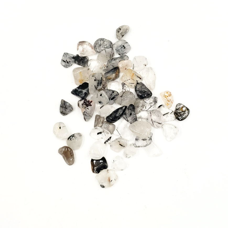 Tourmalinated Quartz Chips Tourmalated Quartz Chips