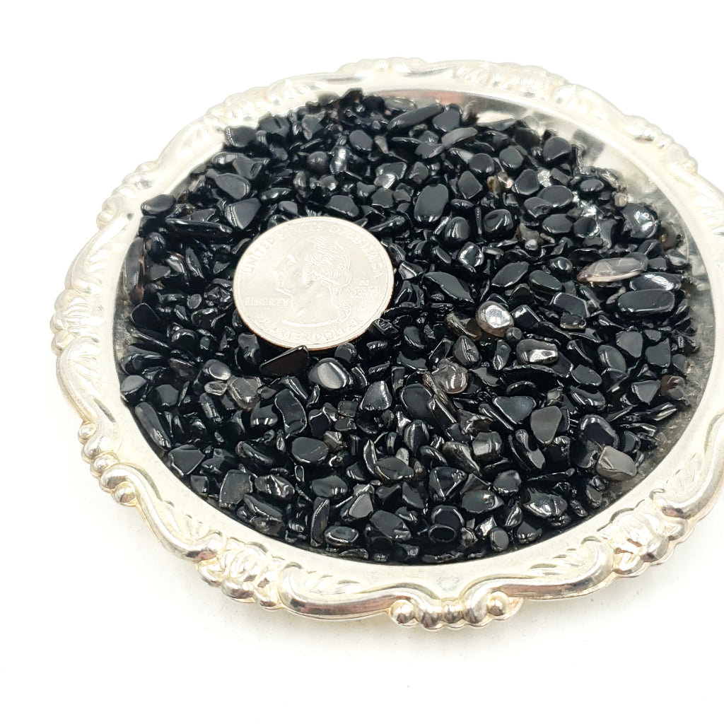 Black Obsidian Chips - Elevated Metaphysical