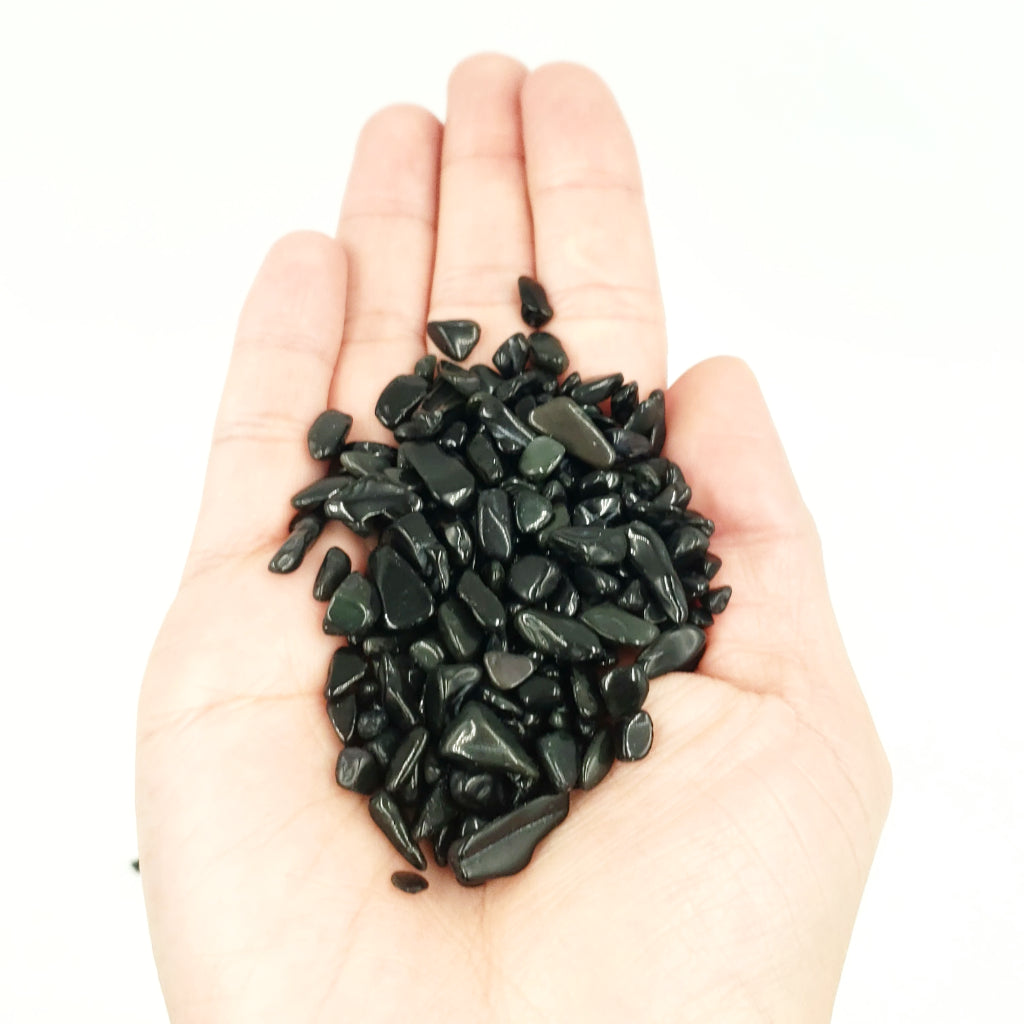 Black Tourmaline Chips - Elevated Metaphysical