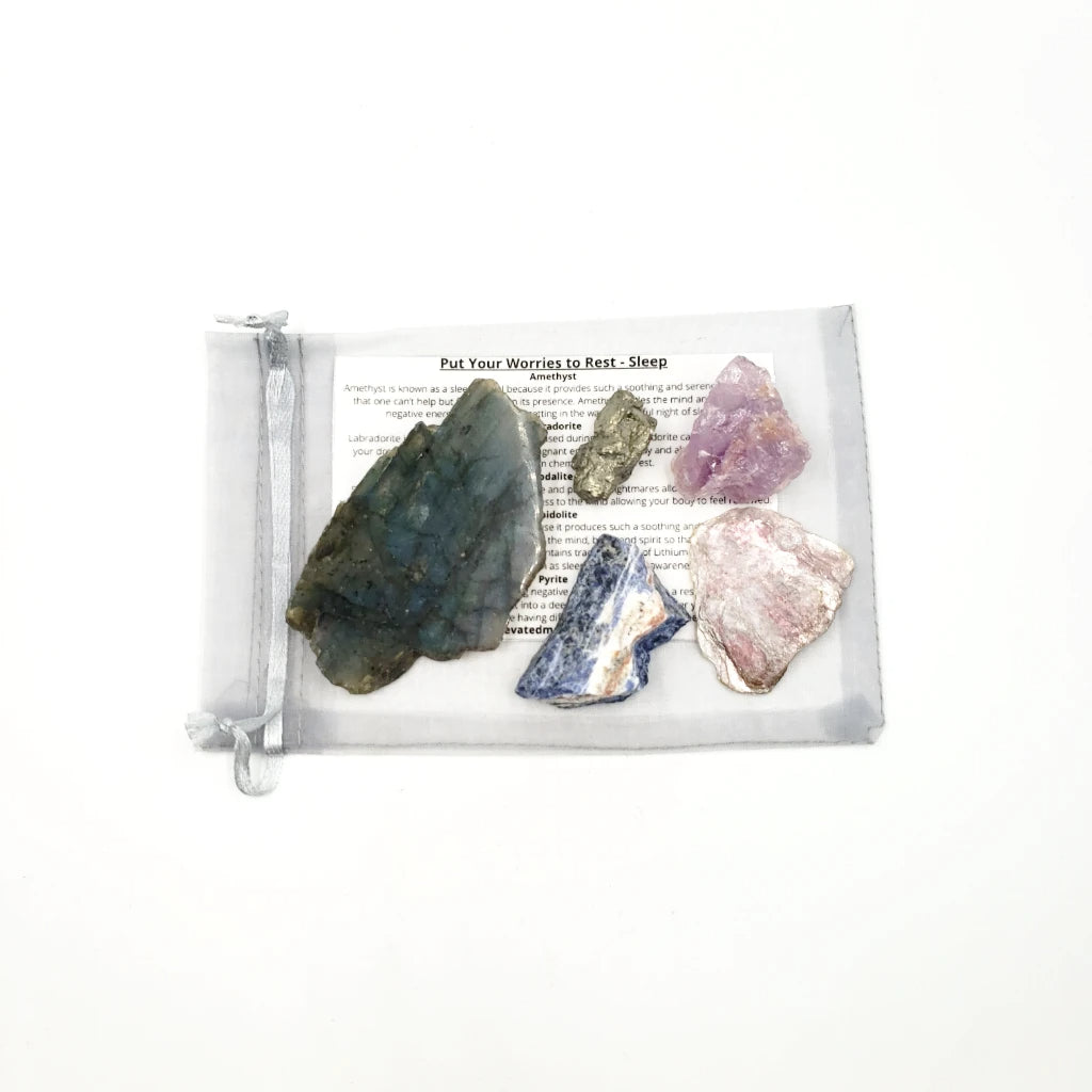 Put Your Worries to Rest - Sleep Stone Set - Elevated Metaphysical