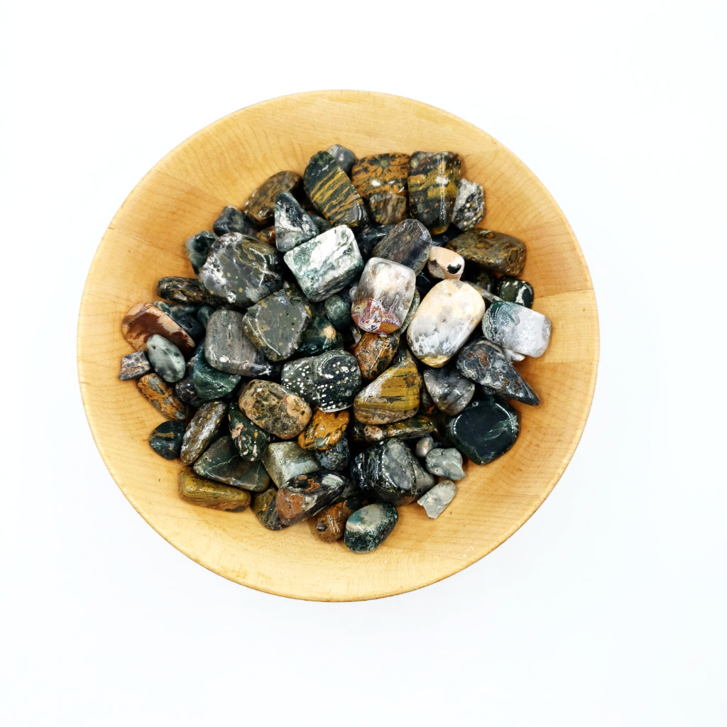 Ocean Jasper Tumbled Stone - Elevated Metaphysical