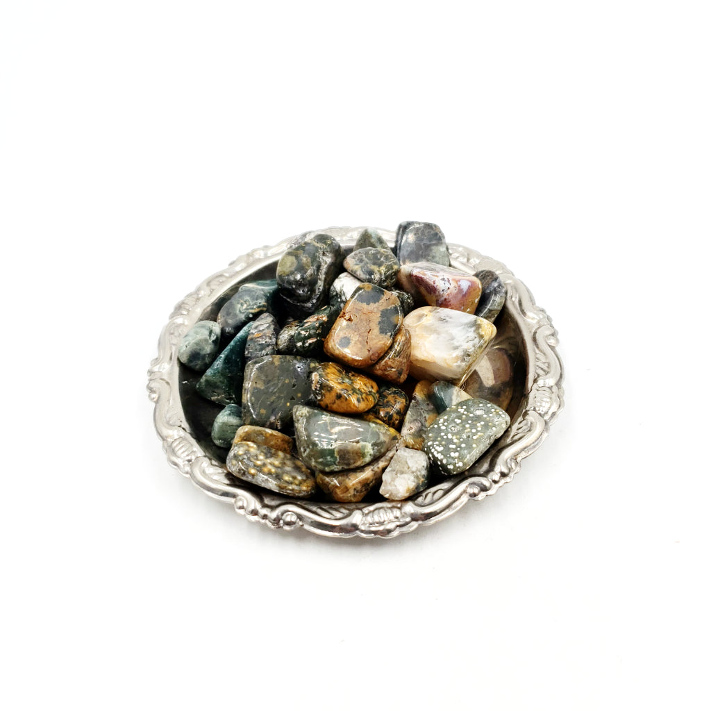 Ocean Jasper Tumbled Stone - Elevated Metaphysical