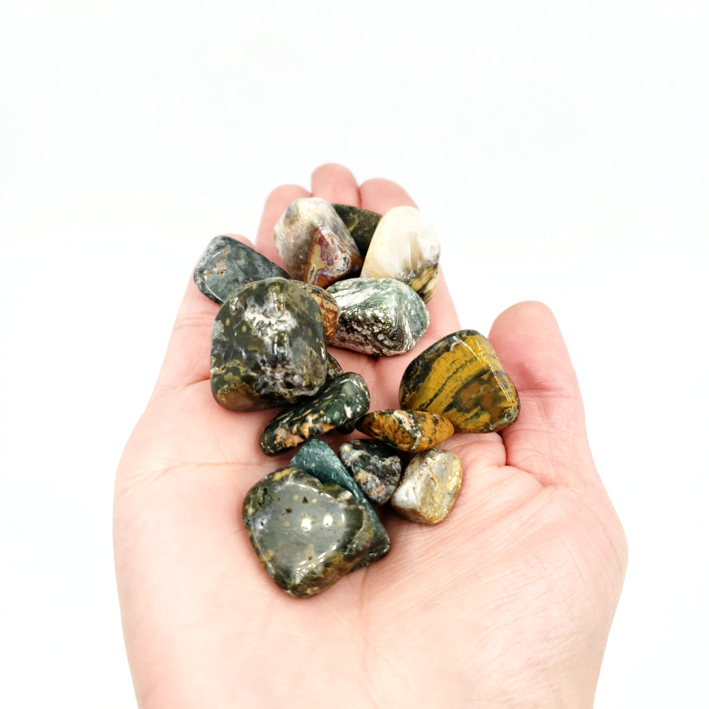 Ocean Jasper Tumbled Stone - Elevated Metaphysical