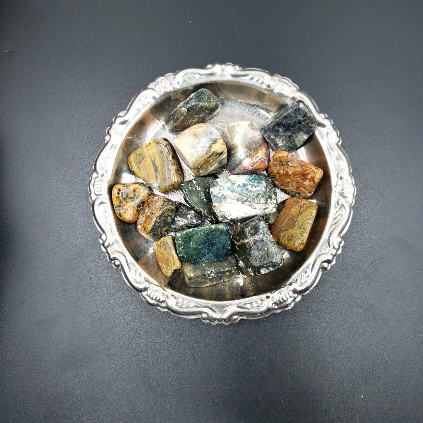 Ocean Jasper Tumbled Stone - Elevated Metaphysical