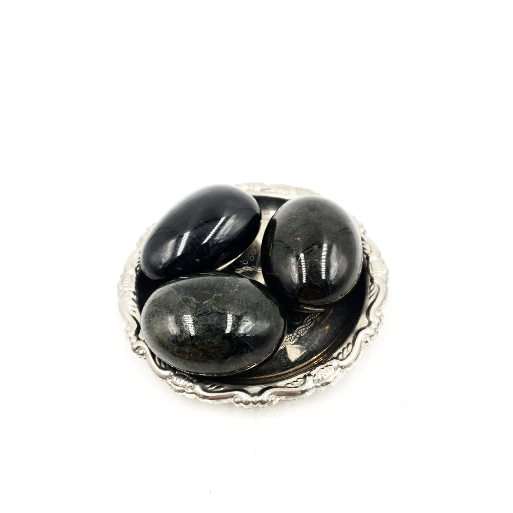 Black Tourmaline Palm Stone - Elevated Metaphysical