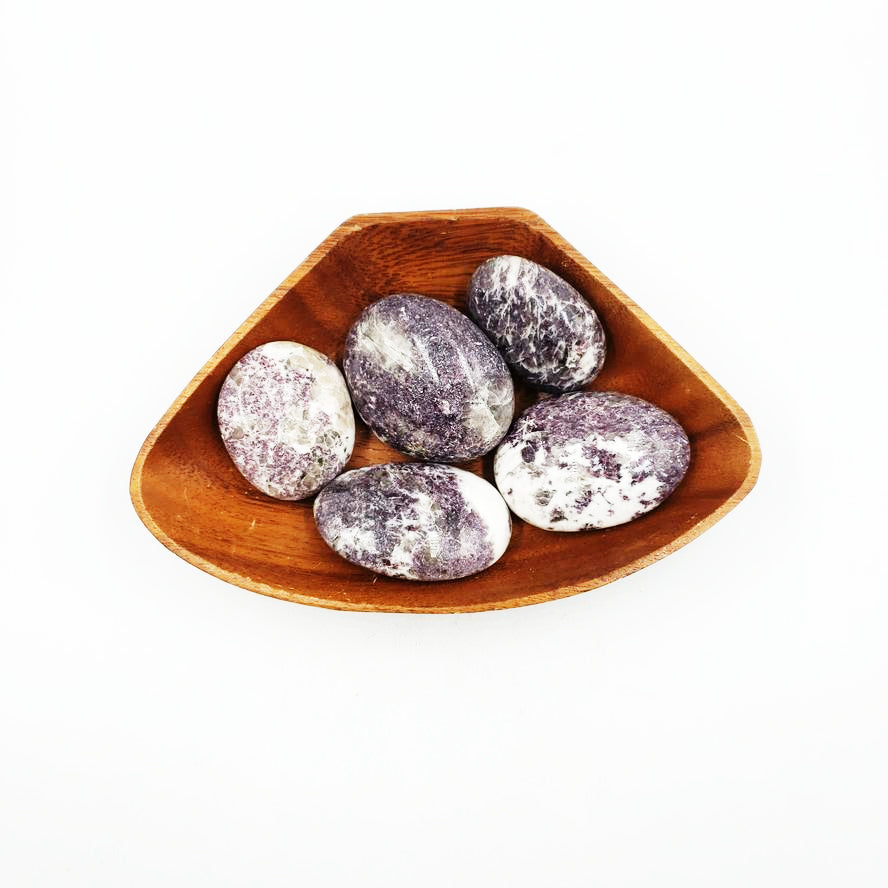 Lepidolite Palm Stone Lepidolite Gallet