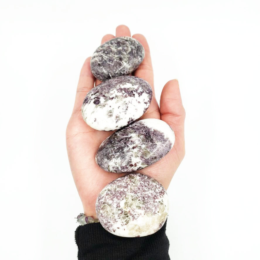 Lepidolite Palm Stone Lepidolite Gallet