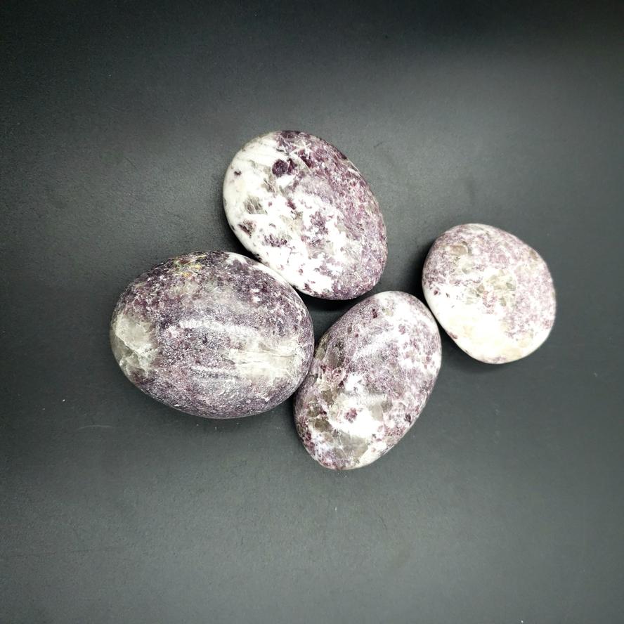 Lepidolite Palm Stone Lepidolite Gallet