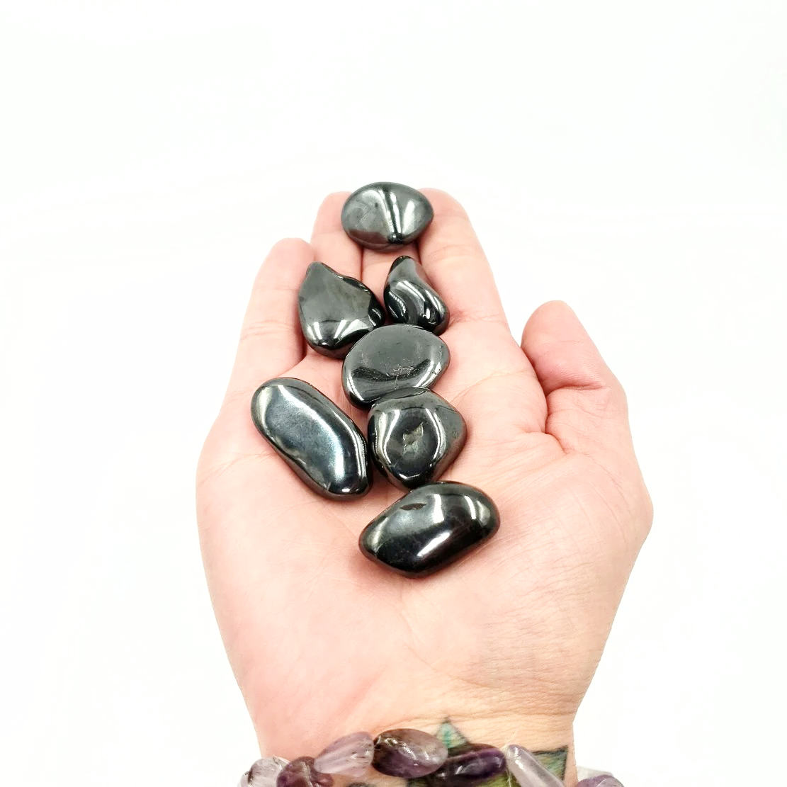 Hematite Tumbled Stone - Elevated Metaphysical
