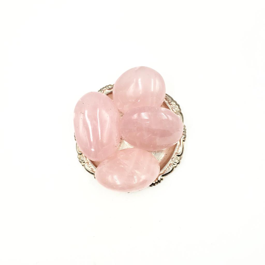 Rose Quartz Palm Stone Gallet