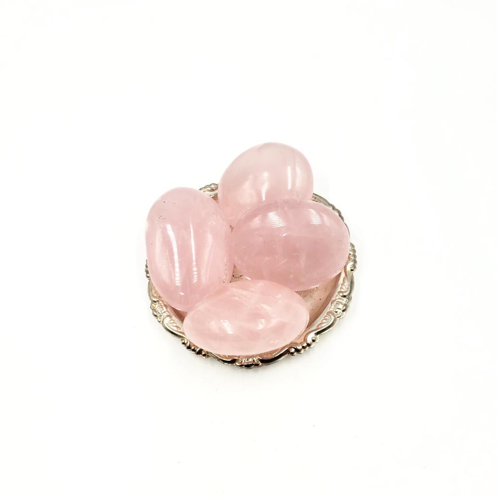 Rose Quartz Palm Stone Gallet