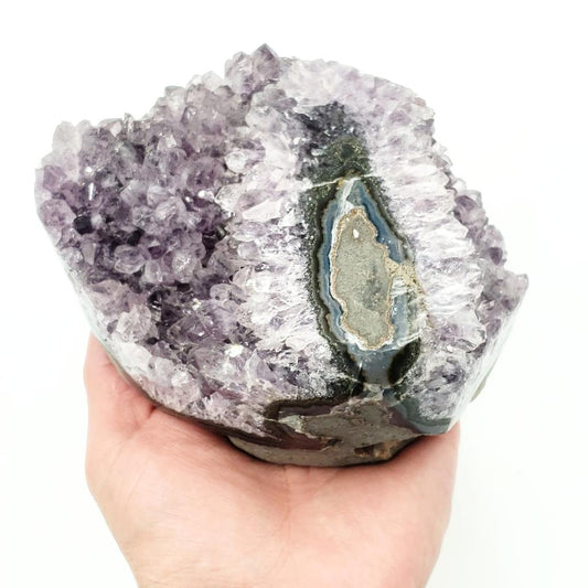Amethyst Geode Polished Extra Quality 0.95kg 34oz - Elevated Metaphysical