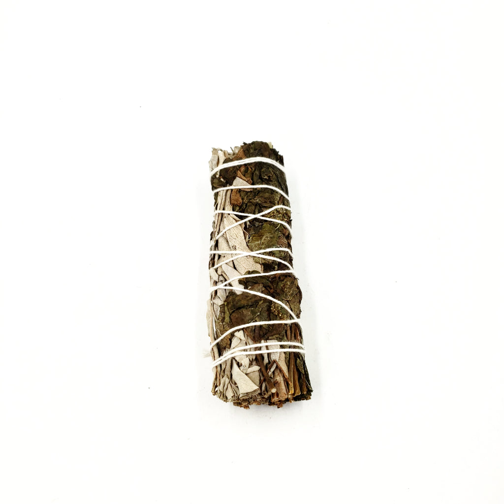 White Sage & Peppermint Smudge Wand Stick 4" - Elevated Metaphysical