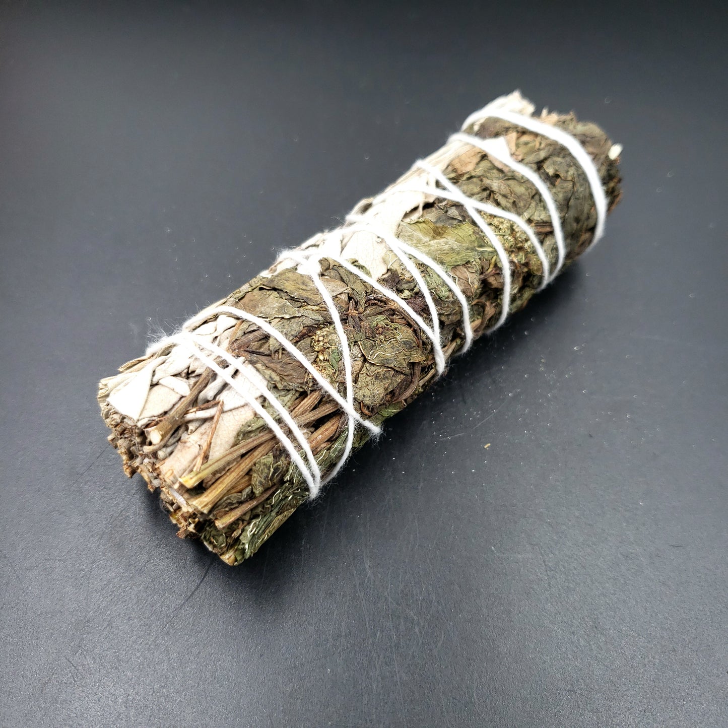 White Sage & Peppermint Smudge Wand Stick 4" - Elevated Metaphysical