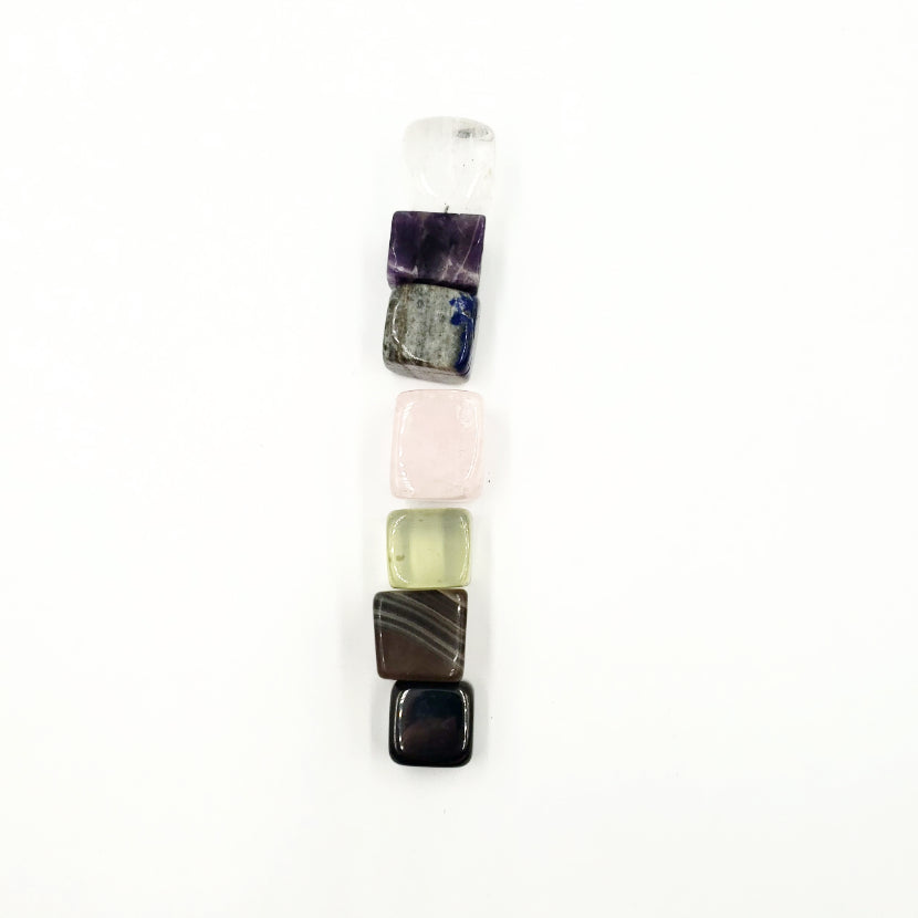 Chakra Cube Tumbled Stone Set - Elevated Metaphysical