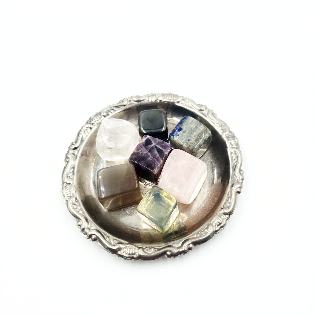 Chakra Cube Tumbled Stone Set - Elevated Metaphysical