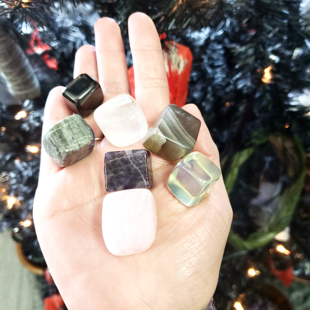 Chakra Cube Tumbled Stone Set - Elevated Metaphysical