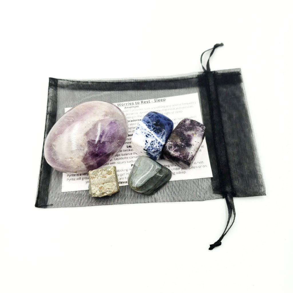 Put Your Worries to Rest - Sleep Stone Set - Elevated Metaphysical