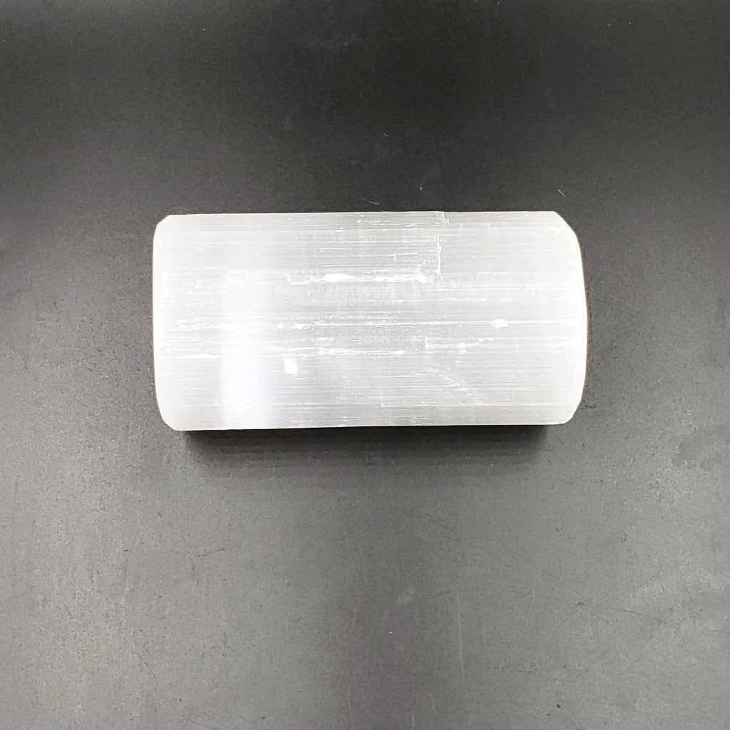 Selenite Log Selenite Cylinder 6" - Elevated Metaphysical