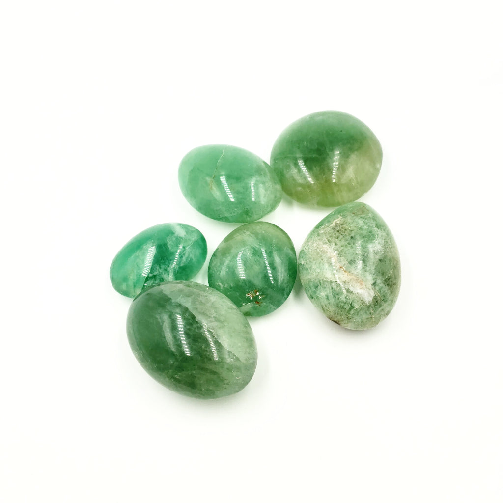 Green Fluorite Palm Stone Gallet - Elevated Metaphysical