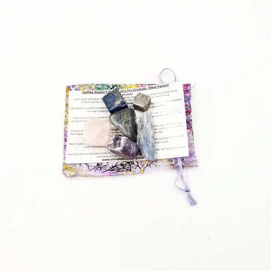 Coffee Doesn't Work, Let's Try Crystals - New Parent Stone Set - Elevated Metaphysical