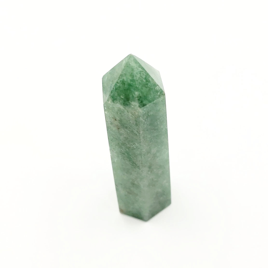 Green Strawberry Quartz Tower Point 90mm - Elevated Metaphysical