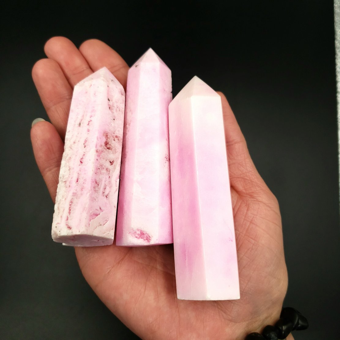 Pink Aragonite Tower Point 85-110mm - Elevated Metaphysical