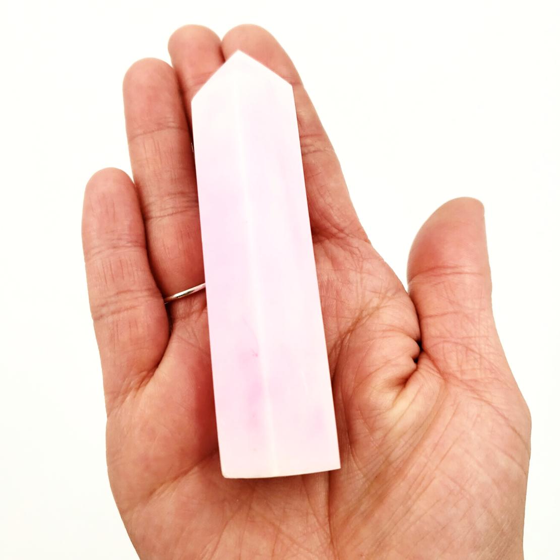 Pink Aragonite Tower Point 85-110mm - Elevated Metaphysical