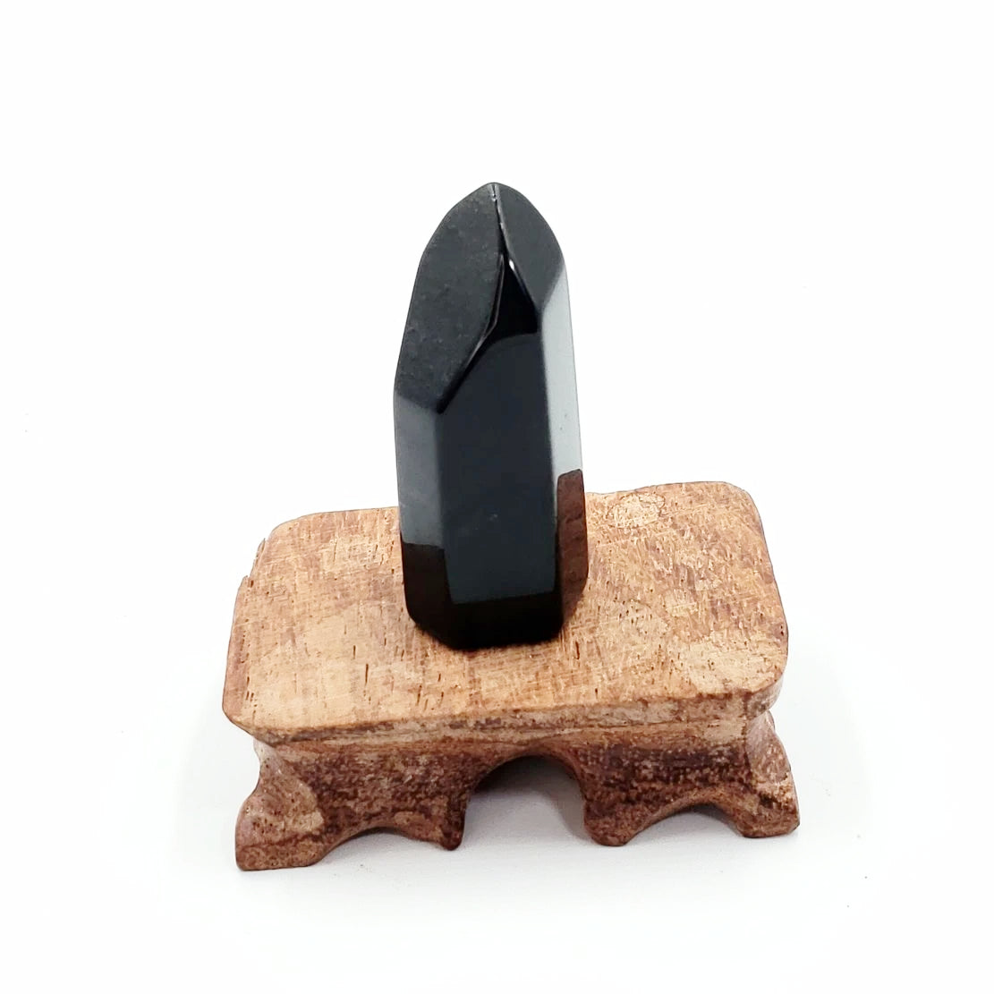 Black Obsidian Tower Mini Point - Elevated Metaphysical