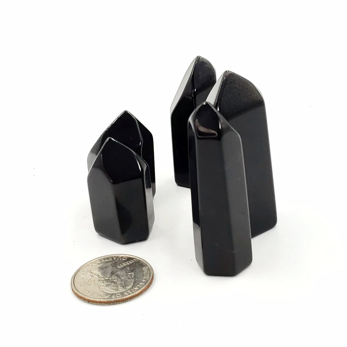 Black Obsidian Tower Mini Point - Elevated Metaphysical